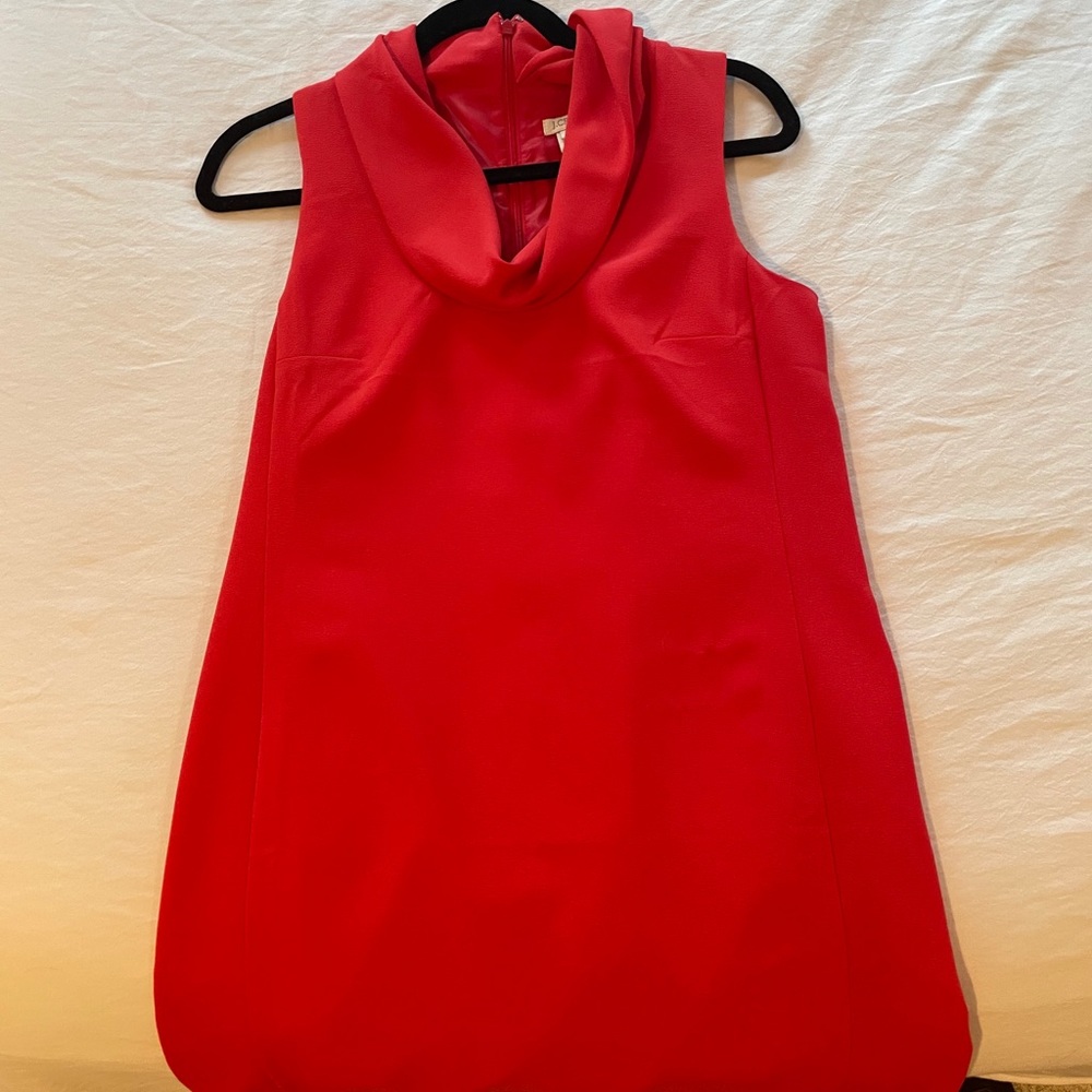 Red jcrew cocktail dress